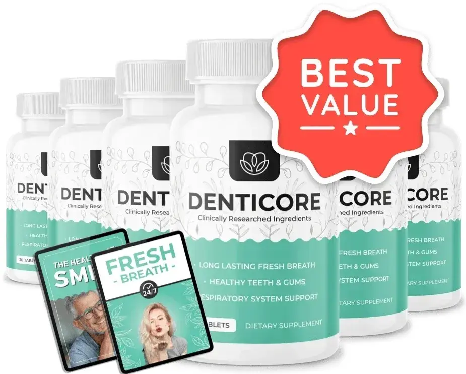 DentiCore six bottles plus bonus